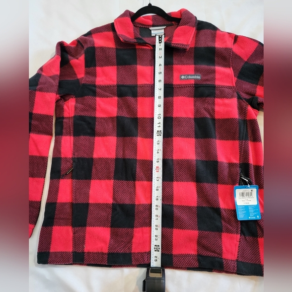 Men's Columbia Steens Mountain Printed Full-Zip Fleece Jacket Bufflo Plaid Print - Picture 7 of 8